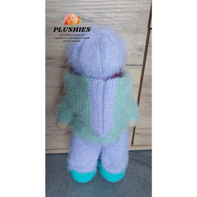 Stuffed bunny bear wearing a sweater, product named Bunny Minty