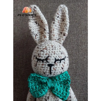 Crochet bunny with green bow tie in Sleepy bunny product